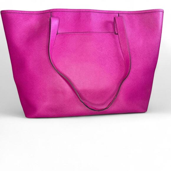 Michael Kors Jet Set Tote in Fuschia Pink Saffiano Leather - Picture 4 of 6